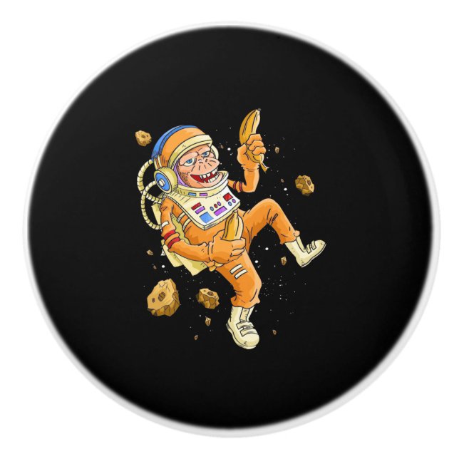 Astronaut Monkey Space Knopp (Framsidan)