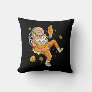 Astronaut Monkey Space Kudde