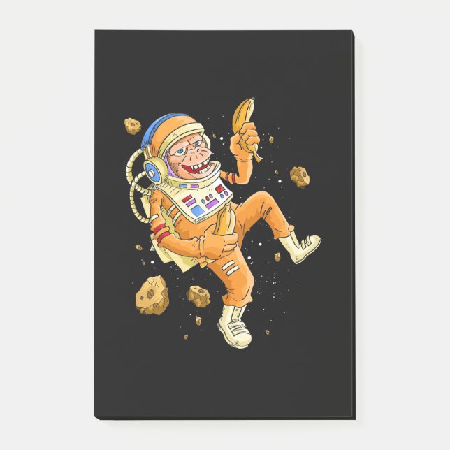 Astronaut Monkey Space Post-it Block (Framsida)