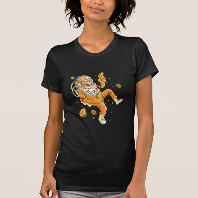Astronaut Monkey Space T Shirt (Framsida)