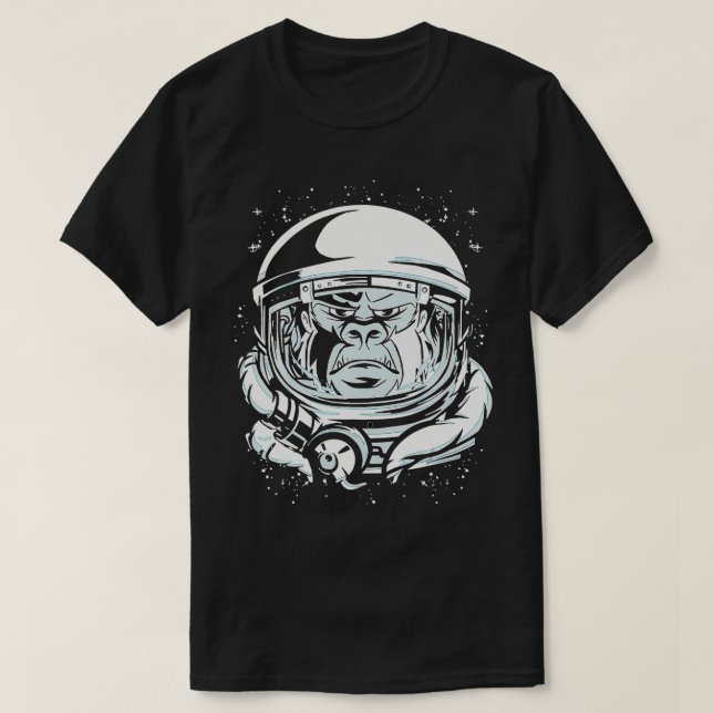 Astronaut, monkey Space Travel T Shirt (Design framsida)