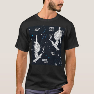 Astronaut Mönster Astronaut Seamless Mönster Skate T Shirt