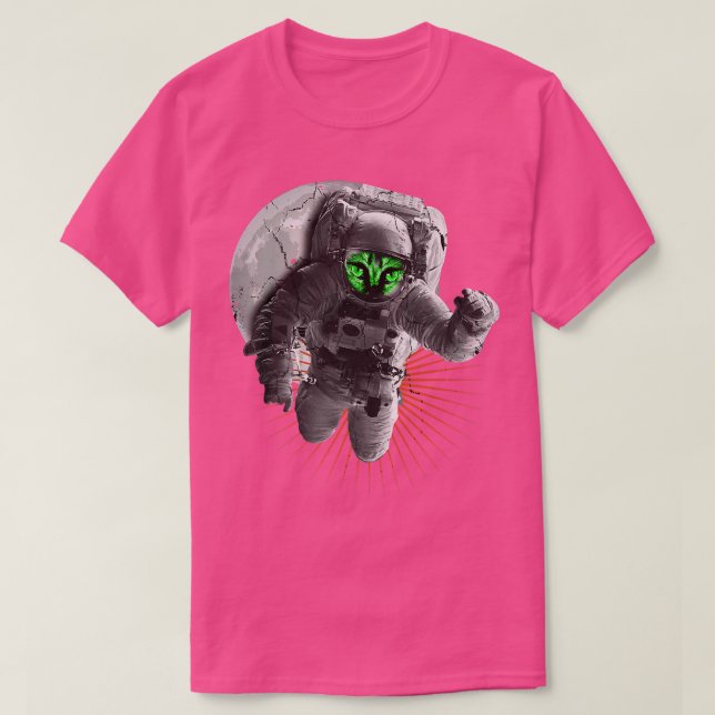 Astronaut Monster Space Space Måne Space Planets T Shirt (Design framsida)