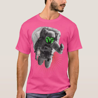 Astronaut Monster Space Space Måne Space Planets T Shirt