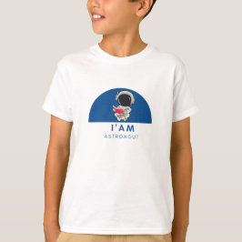 Astronaut Moon T-Shirt • Rymdutforskare Grafisk Te