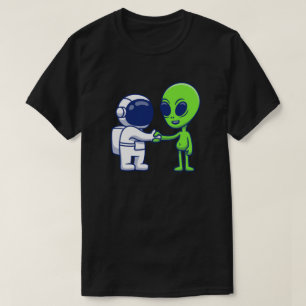 Astronaut Möter Alien T-Shirt