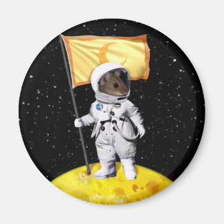 Astronaut Mouse vid Måne Magnet
