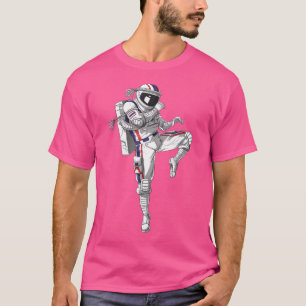 Astronaut Muay Thai Boxing Karate Kickboxing Marti T Shirt
