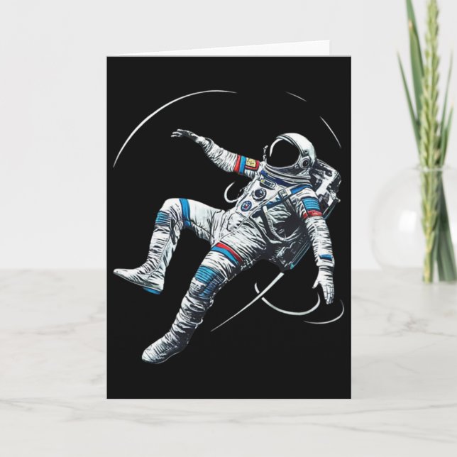 Astronaut Muay Thai Boxning Karate Kickboxning Mar Kort (Framsida)