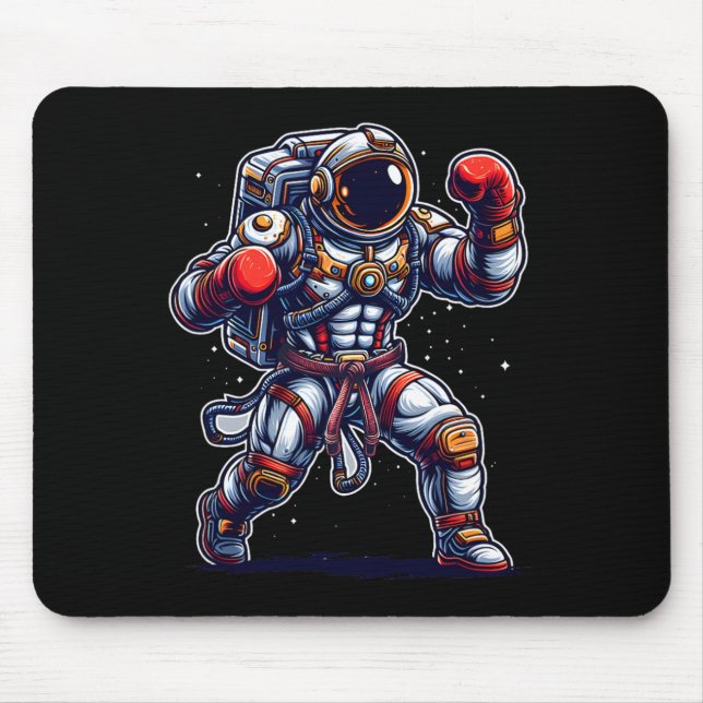 Astronaut Muay Thai Boxning Karate Kickboxning Mar Musmatta (Framsidan)