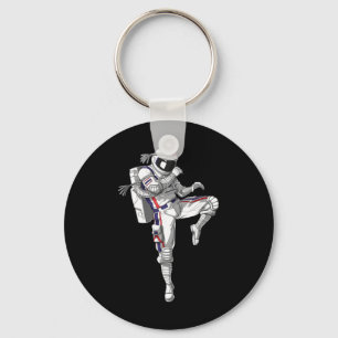 Astronaut Muay Thai Boxning Karate Kickboxning Mar Nyckelring