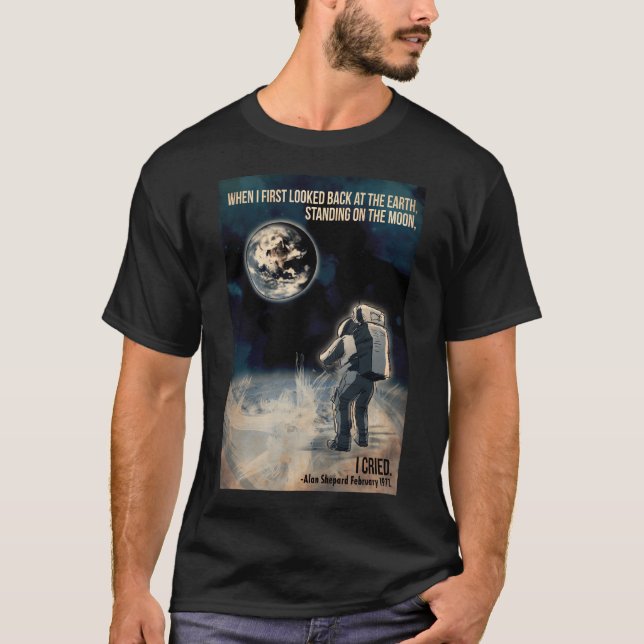 Astronaut Nasa Alan Shepard T Shirt (Framsida)