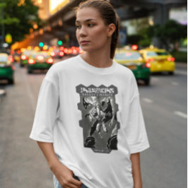 Astronaut och Alienmonster T Shirt
