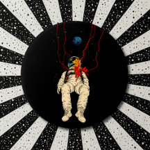 Astronaut och rymden runt jorden