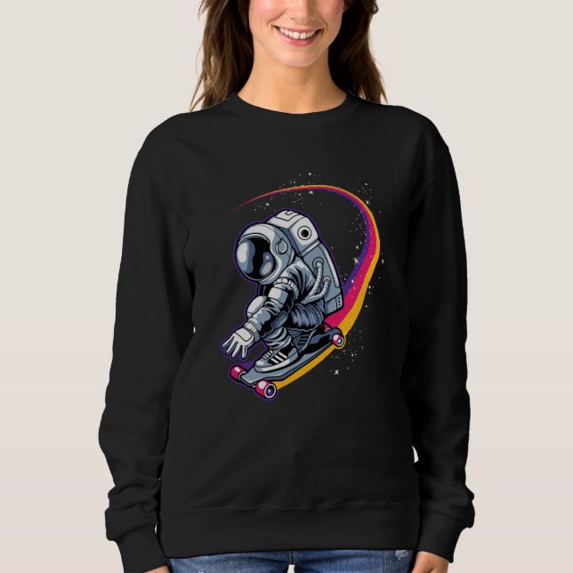 Astronaut och Skateboard T Shirt (Framsida)