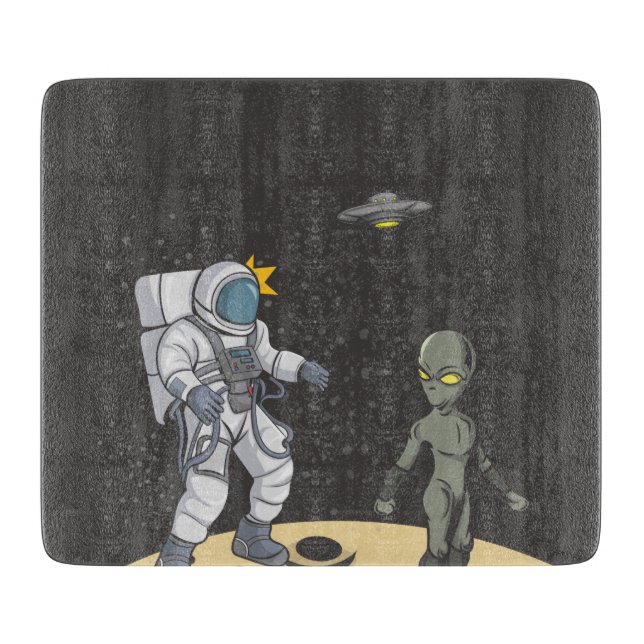 Astronaut och utomjording (Framsidan)