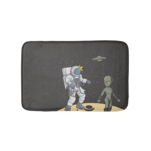 Astronaut och utomjording badrumsmatta