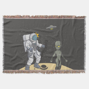 Astronaut och utomjording filt