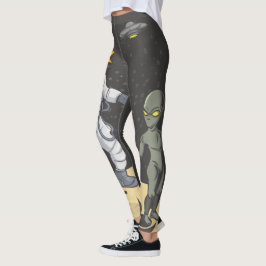 Astronaut och utomjording leggings