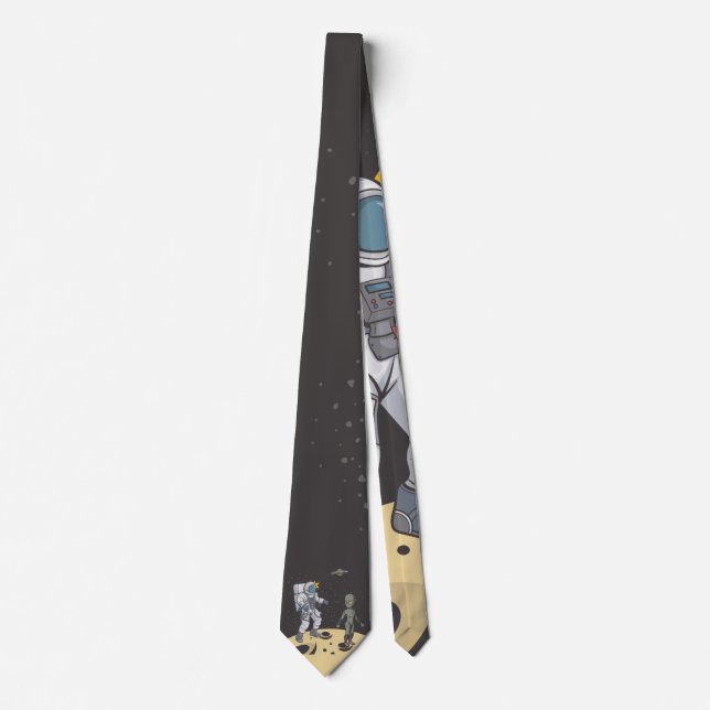 Astronaut och utomjording   slips (Framsida)