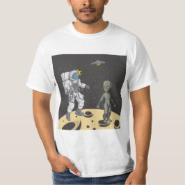 Astronaut och utomjording t shirt