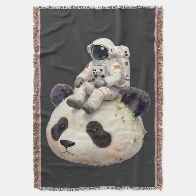 Astronaut on a Space Panda Surreal Weird and Fun Filt (Framsidan Vertikal)