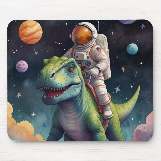 Astronaut on Dino in Space Musmatta (Framsidan)