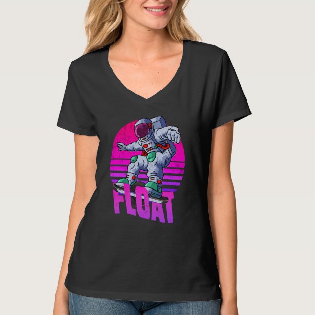 astronaut Onewheel eskate Float owner onewheel   2 T Shirt (Framsida)