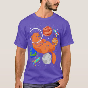 Astronaut Otter T Shirt