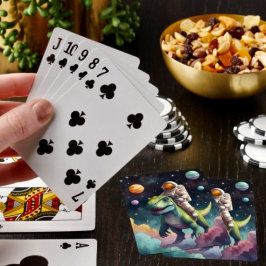 Astronaut på Dino i rymden Casinokort