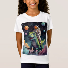 Astronaut på Dino i rymden T Shirt