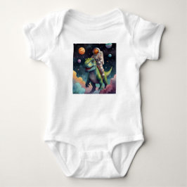 Astronaut på Dino i rymden T Shirt