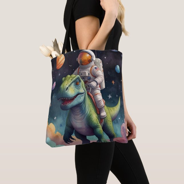 Astronaut på Dino i rymden  Tygkasse (Närbild)