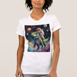 Astronaut på Dino i Space T-Shirt