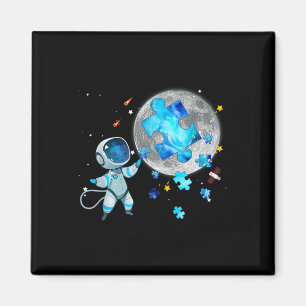 Astronaut på Måne Magnet