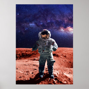Astronaut på Mars - Poster