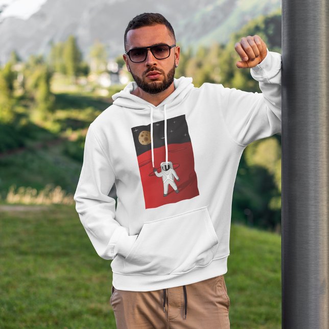 Astronaut på Mars Space Explorer Red Planet Hoodie (Skapare uppladdad)
