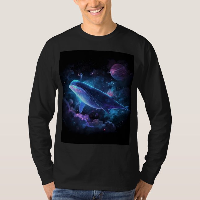 Astronaut på val t shirt (Framsida)