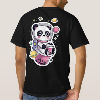 Astronaut Panda Boba Te kawaii rymdpanda T Shirt
