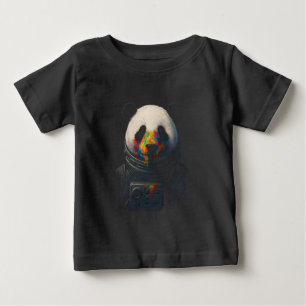 Astronaut Panda med neonfärgssprut T Shirt