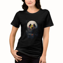 Astronaut Panda med neonfärgssprut