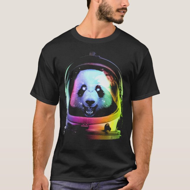 Astronaut Panda T Shirt (Framsida)