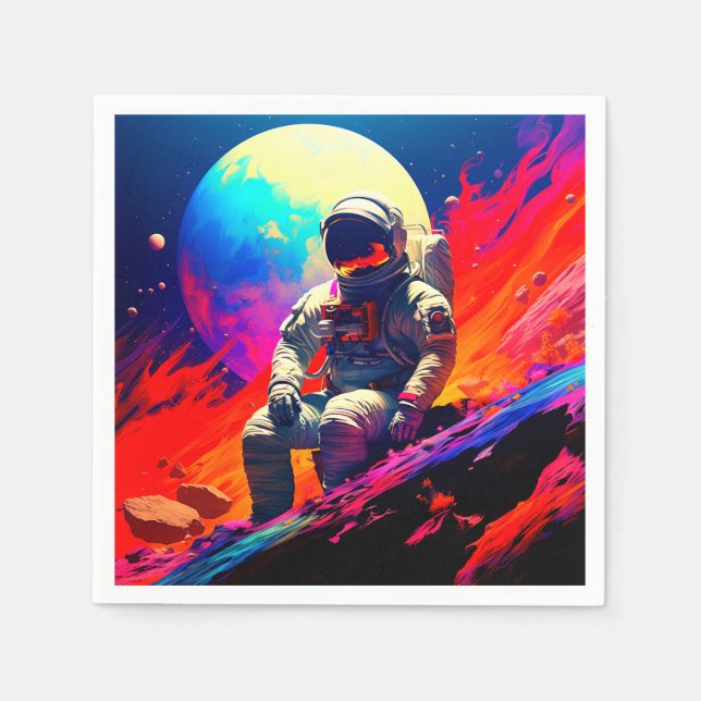 Astronaut Pappersservett (Framsidan)