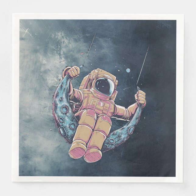 Astronaut Pappersservett (Framsida)
