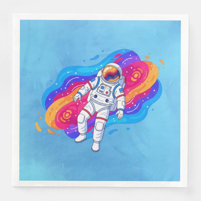 Astronaut Pappersservett (Framsida)