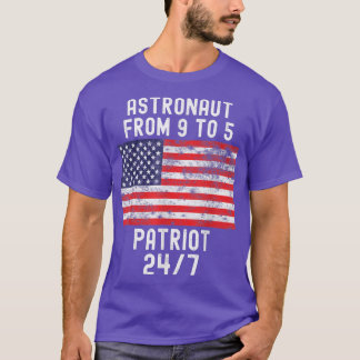 Astronaut Patriot Shirt Patriotic 4:e juli USA T