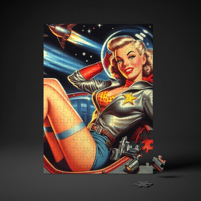 Astronaut Pin-up Pussel (Skapare uppladdad)