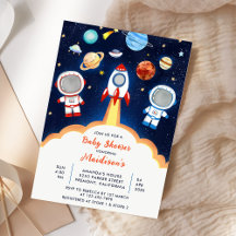 Astronaut Planet Rocket Rymden Baby Shower