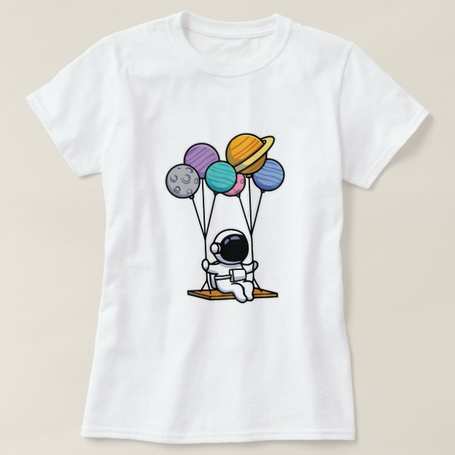Astronaut Planet Space Swing Shirt, Space Shirts T Shirt (Design framsida)