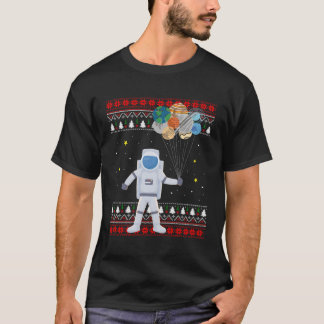 Astronaut Planets Gift till jul T Shirt